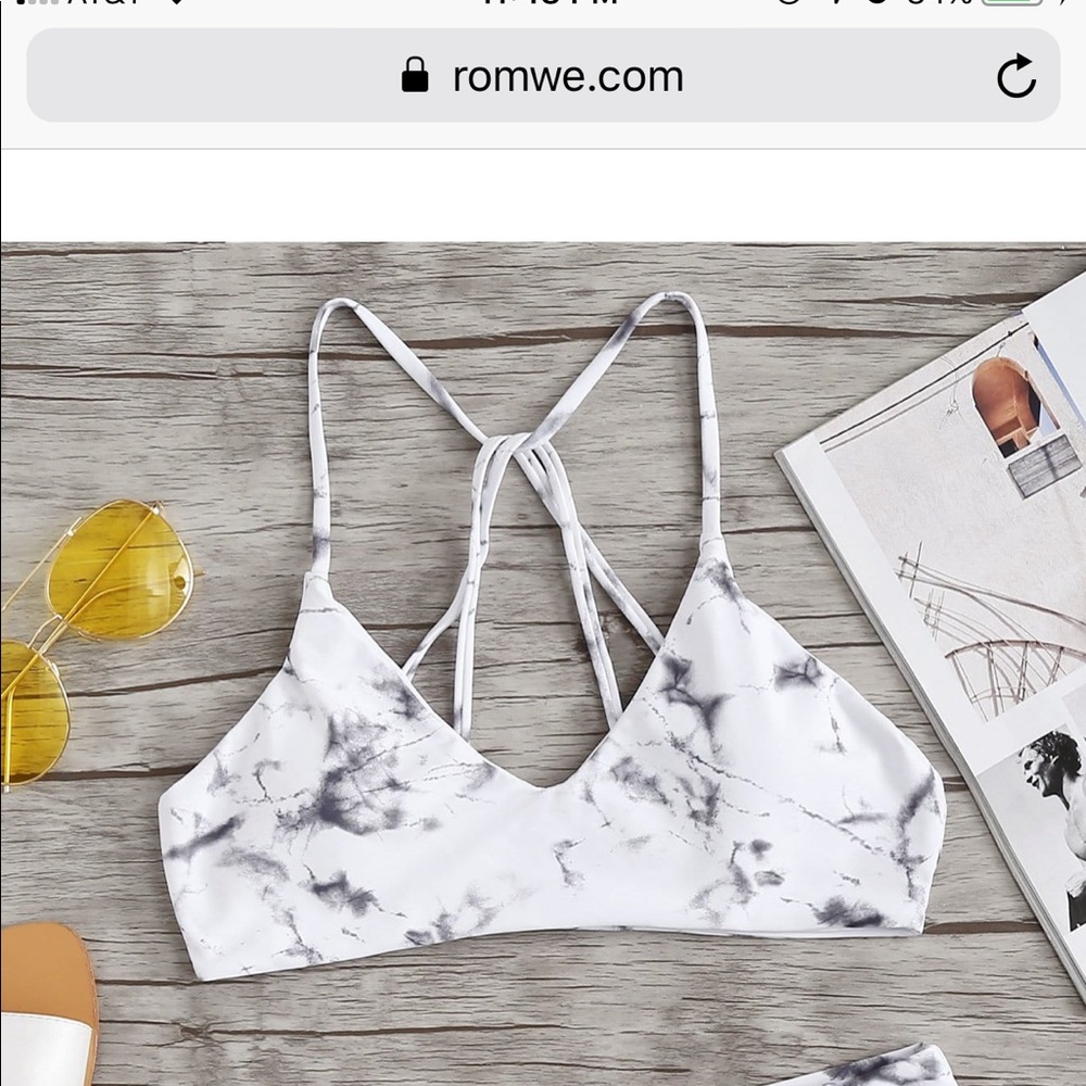 Marble bathing suit